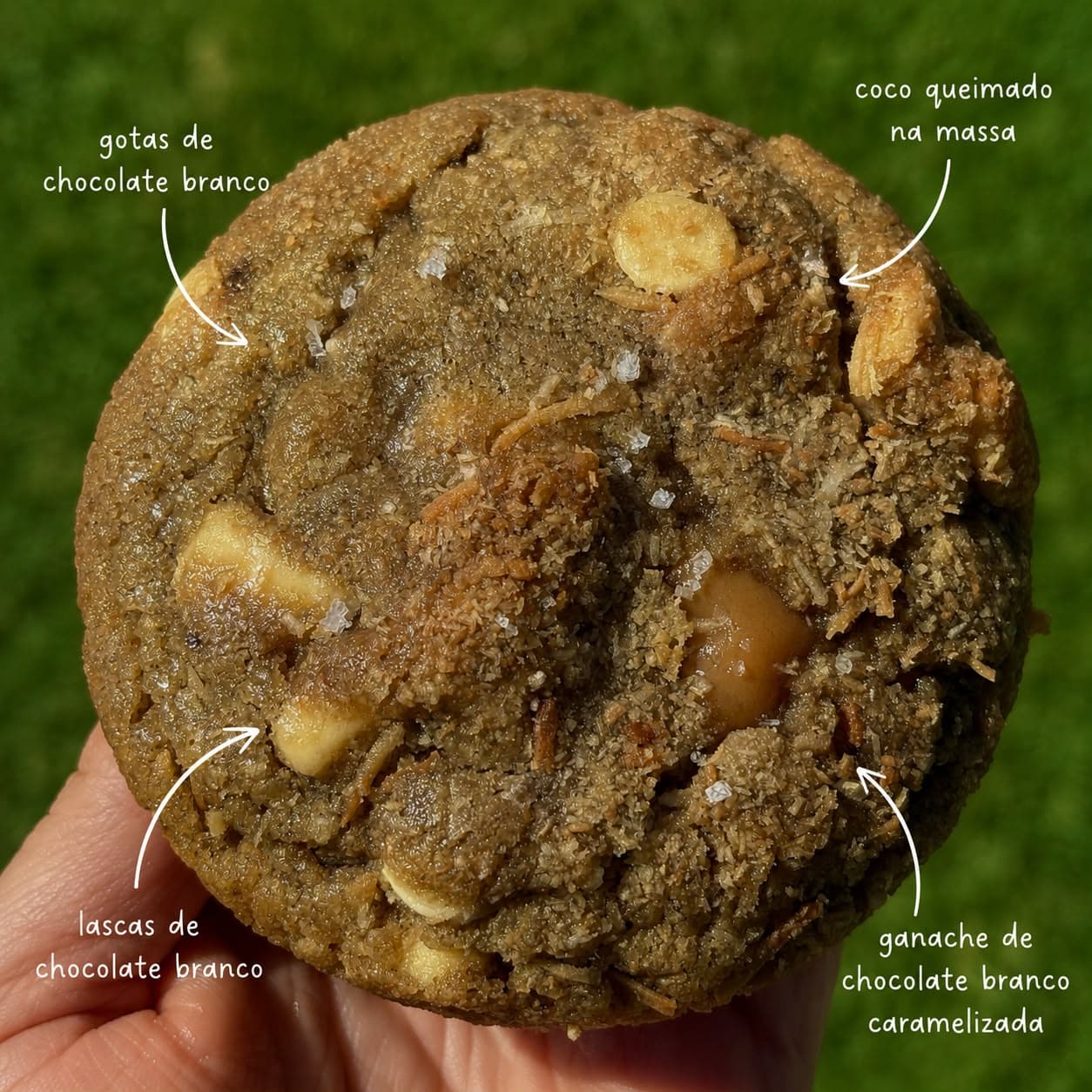 Coco Queimado, cookie artesanal da Crumbs